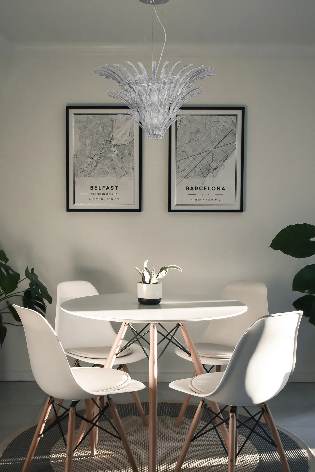 Sinclair Crystal Ceiling Lights Diyas Single Crystal Pendants